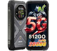 OSCAL TANK 1 5G Smartphone Robuste 48Go + 512Go 20000mAh/55W 64MP AI Caméra 6,78'' 120Hz Écran IP68 Téléphone NFC GPS - Noir
