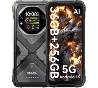 OSCAL TANK 1 Smartphone robuste 5G - 6.78"" FHD+ 12Go/256Go, 20000mAh, écran secondaire 2.01"" (Orange)