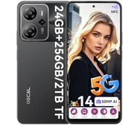 OSCAL Tiger 13 Telephone Portable 5G Android 14, Gemini AI, 24Go+256Go/TF-2To, Smartphone Octa Core 90Hz Écran 6,67" HD+, 18W Charge Rapide, AI 50MP, Téléphone 5G Dual SIM/NFC/Face ID/GPS/OTG