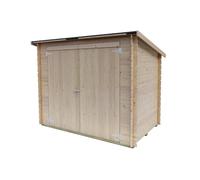 Oscar Abri de jardin en bois avec sol 218 x 130 cm