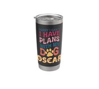 Oscar avec nom de chien personnalisable Gobelet isotherme en acier inoxydable double paroi