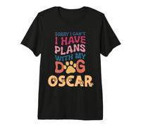 Oscar avec nom de Chien Personnalisable T-Shirt Haut de Gamme