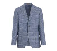 Oscar Jacobson, Homme, Vestes, Bleu, Taille: 5XL Ferry Regular Fit Glencheck Blazer