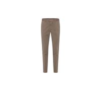 Oscar Jacobson - Pantalon en twill slim fit bleu foncé - Homme - Pantalons - Beige - Taille: L