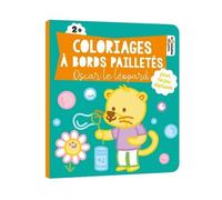 Coloriages à bords pailletés - Oscar le léopard