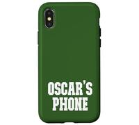 Oscar Téléphone Oscar Nom Personnalisé Blanc Vert Coque pour iPhone X/XS