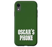 Oscar Téléphone Oscar Nom Personnalisé Blanc Vert Coque pour iPhone XR