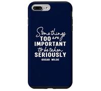 Oscar Wilde Citation Positive Amusante pour Enseignant, Papa, Maman, Enfants Coque pour iPhone 7 Plus/8 Plus