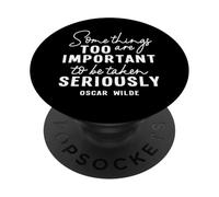 Oscar Wilde Citation Positive Amusante pour Enseignant, Papa, Maman, Enfants PopSockets PopGrip Adhésif
