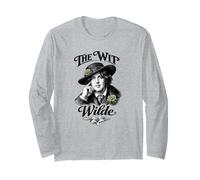 Oscar Wilde The Wit Portrait Fleur Victorienne littéraire Manche Longue