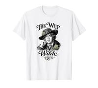 Oscar Wilde The Wit Portrait Fleur Victorienne littéraire T-Shirt