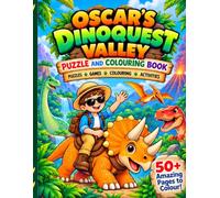 Oscar's DinoQuest Valley: Puzzle and Colouring Book