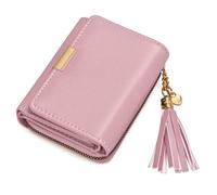 oscaurt Petit portefeuille pour femme en cuir synthétique avec blocage RFID 7 emplacements pour cartes Grande capacité Petit portefeuille pour femme, Rose, m, Fashion