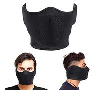 Oscenny Cagoule Moto Attache réglable Coupe-Vent pour Hommes Femmes vélo Moto Hiver Sports de Plein air hautement Respirant (Demi-Visage)