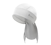 Oscenny Coolmax Bandana de cyclisme en matériau perforé léger avec doublure de casque à séchage rapide évacuant l'humidité Protection solaire pour course à pied moto, gris, taille unique
