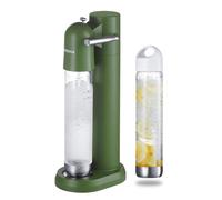 OSCEVIA - Chauffe-eau gazeuse | Machine à boissons soda | 2 bouteilles de 1 l sans BPA | Compatible Srew-In 60 l CO2 (non incluses) | Vert