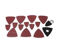 Oscillant Outil De Ponçage Pad Kit Triangulaire Doigt 100pcs 60 80 120 180 240 Grit Stable Durable Papier Sablé Ensemble ABS Matériel