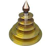 Oscillateur multi-ondes à disque polarisant avec base en PLA for la méditation, équilibrage des chakras, décoration intérieure de la maison