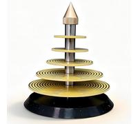 Oscillateur multi-ondes, générateur d'énergie électromagnétique avec design à 5 couches, charge en cristal et harmoniseur électromagnétique pour la maison et la méditation, appareil de thérapie par