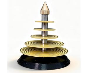 Oscillateur multi-ondes, générateur d'énergie électromagnétique avec design à 5 couches, charge en cristal et harmoniseur électromagnétique pour la maison et la méditation, appareil de thérapie par