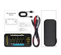 Oscilloscope automobile facile à transporter avec écran LCD de 8,1 cm et bande passante 10 MHz - Appareil de test rechargeable pour une utilisation facile sur le terrain - Amplificateurs sonores