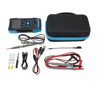 Oscilloscope multimètre 3 en 1, Oscilloscope numérique 50 MHz bande passante 250 MS/s, double canal écran LCD 2,8" 320 x 240 rechargeable 3000 mAh pour l'industrie de la recherche (2C53T)