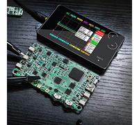 Oscilloscope Numérique 2 Canaux Format de Poche | Conception portable, batterie au lithium 500 mAh, stockage intégré, écran TFT