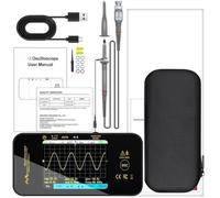 Oscilloscope Numérique 50MHz 200MSa/s Compact 108mm | Écran TFT 2.8 pouces, bande passante 50MHz, taux échantillonnage 200MSa/s, design pour ultra compact