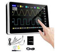 Oscilloscope Numérique, Kit D'oscilloscope de Stockage à écran Tactile Portable avec 2 Canaux/bande Passante 100 MHz/taux D'échantillonnage 1GSa/s/générateur de Forme D'onde à écran Tactile LCD 7 in