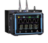 Oscilloscope numérique, Oscilloscope Multimètre 2 Canaux, Générateur De Signal Tablette 3 En 1 Avec 50 MHz, 250 MSa/s, 12 Formes D'onde,pour les tests et analyses