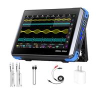 Oscilloscope Numérique Tablette 350MHz 1GSa/s, 4-en-1 Générateur de Signaux DDS Analyseur de Spectre FFT Diagramme de Bode, Écran IPS Tactile 16-Bit Résolution