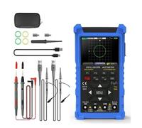 Oscilloscope portable, bande passante de 50 MHz, générateur de signaux multimètre/oscilloscope numérique 3 en 1 AIOMEST, fréquence d'échantillonnage de 280 Méch./s(Blue)