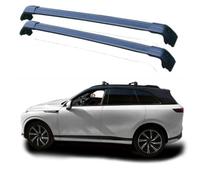 OscitY 2pcs Voiture Aluminium aéronautique Galeries de Toit, pour Xpeng G9 5-Door SUV 2022-2024 (Flush Rail) Galerie Porte-Bagage Barres Transversales Transport Rails Accessoires,A/Black