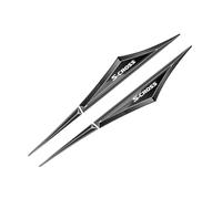 OscitY 2PCS Voiture Métal Emblèmes Logo Couteau latéral Sticker, pour Suzuki S-Cross Signe Badge Remplacement Emblème Car Style décorer Accessoires,A/Black