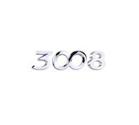 OscitY Voiture Emblèmes Logo Sticker, pour Peugeot 3008 Signe Badge Remplacement Emblème Car Style décorer Accessoires