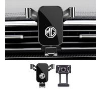 OscitY Voiture Support Téléphone, pour MG ZS 2017-2023 Grille d'Aération Rétractable,Super Plus Stable 360° Rotation Multifonctionnel Socles,A/Black