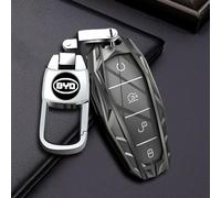 OscitY Voiture Zinc Alliage clé Coques,pour BYD Destroyer Song Dolphin Han qin Plus dmi Yuan Plus Seal Frigate 07 clés Shell Etuis Coque imperméable Anti-Rayures Anti-poussière,B/Gun Color-F Type