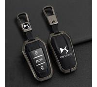 OscitY Voiture Zinc Alliage oques,pour DS ds7 ds5 ds6 ds9 New Energy ds3 4s 5LS clés Shell Etuis Coque imperméable Anti-Rayures Anti-poussière Protéger Accessoires,A/Black-Gun Color