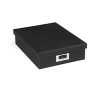 Osco A4 Faux Leather Storage Box - Black BKPUA4BOX