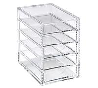 Osco Clear Acrylic 5 Drawer Chest A3278 Transparent