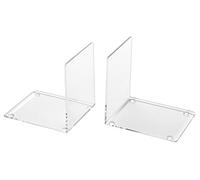 Osco Clear Acrylic Very Small Bookends ABE-2 Petit