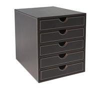 Osco Faux Leather 5 Tier Paper Sorter - Brown BPU5TPSP
