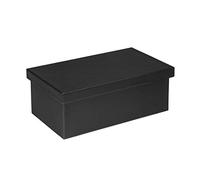 Osco Faux Leather DVD Size Storage Box - Black