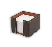 Osco Faux Leather Memo Pad Holder - Brown