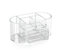 OSCO Organiseur de bureau en acrylique transparent avec tiroir
