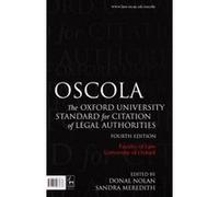 Oscola: The Oxford University Standard for Citation of Legal Authorities - [Version Originale] Inconnu (Auteur)