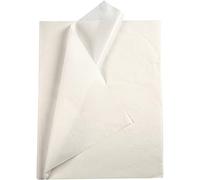 OSCrea - Papier de soie pour artisanat et décoration - Blanc - 50 x 70 cm, 14g / m², 25 feuilles