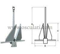 OSCULATI Ancre Danforth 10 kg