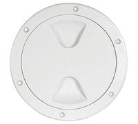 'Osculati Bouchon d''inspection avec joint et filetage , Couleur:blanc, DURCHMESSER IN MM:125mm'