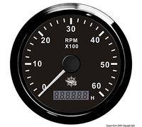 OSCULATI Compte-Tours 0-6000 tpm Noir/polie